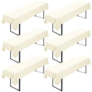 Omgoods - Set di 6 tovaglioli lavabili per tavoli da birra, dimensioni 100x250 cm