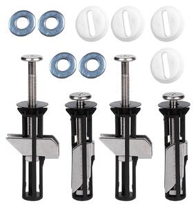 Solidchoice - Supporti per sedile WC in acciaio inossidabile, confezione da 2
