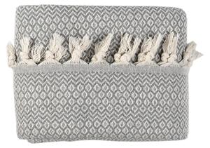 Elzusha - Coperta reversibile in cotone, grigia, 200x230 cm - Morbida e delicata sulla pelle