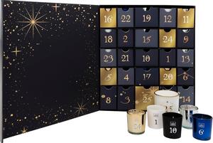 Omgoods - Calendario dell'Avvento originale con 25 candele profumate in vetro - Candele dell'Avvento