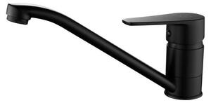 Miscelatore da cucina monocomando, finitura nera, modello Casa BL-1203-CS, marca Aquanello