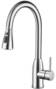 Rubinetto da cucina con doccetta estraibile e girevole a 360°
