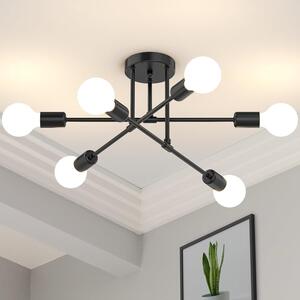 Omgoods - Lampadario industriale Sputnik con 6 portalampade E27
