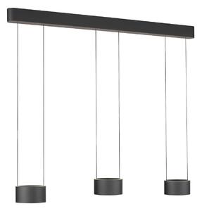 Lampada a sospensione PURE, Clipse, dimmerabile, Grigio, Soggiorno, Metallo, Moderno