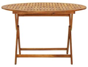 Tavolo da Giardino Pieghevole 120 cm in Massello di Acacia