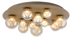 Plafoniera PURE, Popup, dimmerabile, Bronzo / Ottone anticato, Soggiorno, Metallo