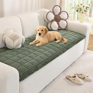 Omgoods - Copertura universale e spessa per divani - Copertura antiscivolo per chaise longue e divani ad angolo (Verde, 90x180 cm)