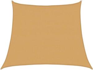 Vela Parasole 160 g/m² Trapezio Grigio Chiaro 3/4x3 m in HDPE