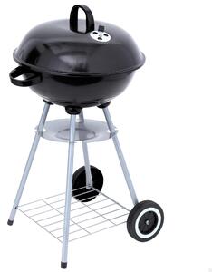 Omgoods - Griglia portatile a carbone, diametro 46 x 89 cm - Include coperchio