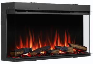 Camino elettrico BALDERIA Athena smart 36 - Camino da incasso - Nero