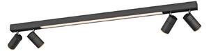 Plafoniera PURE, PURE Lines Spot, dimmerabile, Nero, Soggiorno, Metallo, Moderno