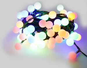 Luci di Natale Filo 80 LED 3m Multicolor Cavo Verde