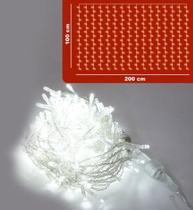 Luci di Natale Cascata 240 Flash LED 200x100 cm Luce Fredda Cavo 3m Trasparente