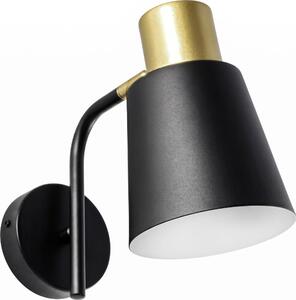 Lampada da parete 1xE27/20W/230V nero/oro