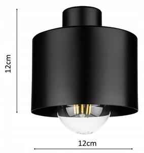 Lampada da parete 1xE27/20W/230V nera