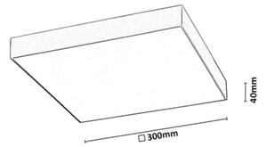 Rabalux 77000 - Plafoniera LED da soffitto per bagno TARTU 24W/230V 2800/4000/6000K IP44