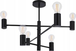 Lampadario a stelo 6xE27/20W/230V nero