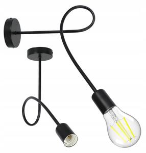 Lampada da parete 1xE27/20W/230V nera