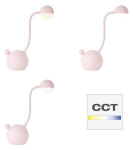 Lampada da tavolo LED CCT Bowling rosa CCT