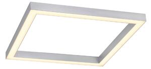 Plafoniera PURE, PURE Lines Square, dimmerabile, Metallizzato, Soggiorno, Metallo, Moderno