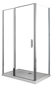 Box Doccia angolare 65x100 cm 1 anta Battente in Cristallo trasparente 6mm H190 Best