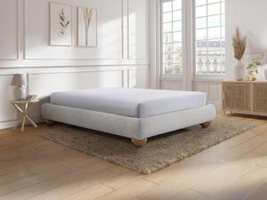 Rete deco con giroletto 140 x 190 cm Tessuto bouclette Bianco - ELENAE di YSMÉE