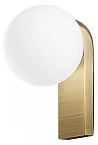 Applique perenz talia 8380 ob lc led 3000k 956lm ip44 ottone brunito sfera vetro soffiato - Perenz