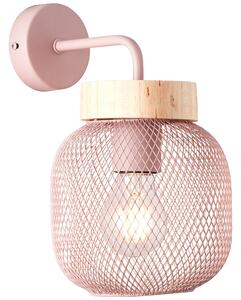 Applique scandinavo Giada E27 / WA-HÄNG / w/o bulb rosa chiaro, in metallo, 16 x 26 cm, BRILLIANT