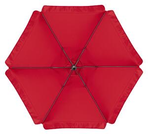 Ombrellone Avea NATERIAL 296 x 296 cm con telo rosso