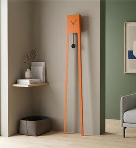Orologio a Pendolo In Metallo Verniciato TIUKU � silhouette slanciata in acciaio verniciato 22�7,5� h 190 cm in Metallo verniciato design contemporaneo colore ORANGE RAL 2009