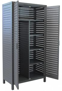 VivaGarden Armadio da Esterno Portascope in Alluminio Dimensioni 90x48x180 cm colore Antracite - DURANGO
