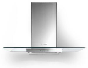 Faber Cappa Cucina Aspirante a Parete Larghezza 90 cm Profondit 47 cm Classe C colore Acciaio inox - Nice LED SRM X/V NS A90