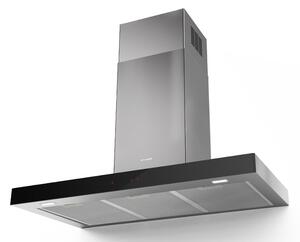 Faber Cappa Cucina Aspirante a Parete Larghezza 90 cm Profondit 45,5 cm Classe B colore Acciaio inox - Stilo Glass Smart A90
