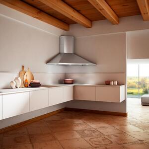 Faber Cappa Cucina Aspirante ad Angolo Larghezza 100 cm colore Inox - 320.0538.968 Solaris EG6 LED X A100