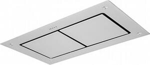 Silverline Cappa Cucina Aspirante/Filtrante Incasso a Soffitto Larghezza 100 cm Profondit 70 cm in Vetro colore Bianco - 4226.1