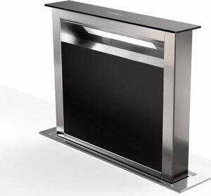 Faber Cappa Cucina Filtrante DownDraft da Incasso a Scomparsa 60 cm colore Inox / Vetro Nero - 340.0582.936 Fabula Plus EVO
