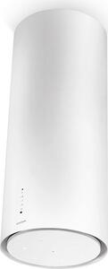 Faber Cappa Cucina Isola Larghezza 37 cm Cappa Sospesa con Telecomando Classe A colore Bianco - 335.0492.563 Cylind I.Evo Plus WH Gloss A37