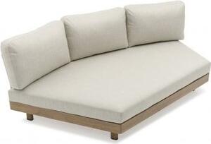 VivaGarden Divano da Esterno 3 Posti con Cuscini in TPUxOlefin 217x126x71cm colore Marrone - Medelln