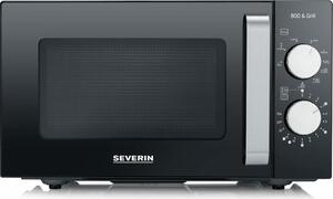 Severin Forno Microonde Combinato con Grill Capacit 20 Litri Potenza 800W colore Nero/Inox - MW 7762
