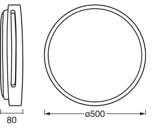 Osram - plafoniera dimmerabile a LED ORBIS WOODBURRY LED/36W/230V diam. 50 cm
