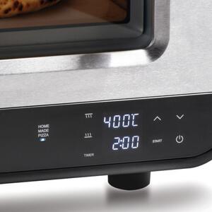 MACOM Forno Pizza Potenza 1700W Temperatura max 400 32 cm colore Inox/Nero - 884