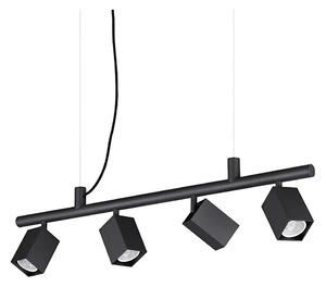 Ideal Lux - Lampadario LED sospeso su cavo DYNAMITE 4xGU10/7W/230V CRI 90 nero