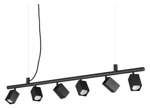 Ideal Lux - Lampadario LED a cavo DYNAMITE 6xGU10/7W/230V CRI 90 nero