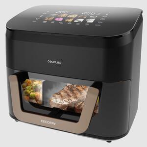 Cecotec Friggitrice ad Aria Capacit 11 Litri Potenza 2900 Watt Convertibile a Doppio Cestello con Parete Divisoria colore Nero - Cecofry&Grill Smo