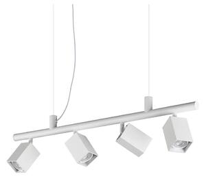 Ideal Lux - Lampadario LED sospeso con cavo DYNAMITE 4xGU10/7W/230V CRI 90 bianco