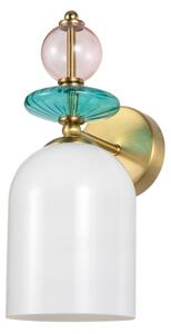 Lampada da parete TROPEA 1xE27/15W/230V dorata/rosa fumé/blu/bianca