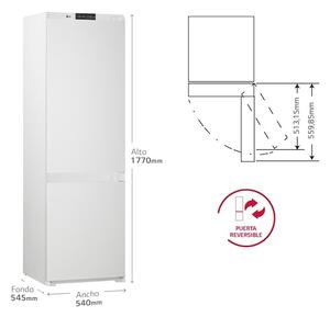Lg Frigorifero da Incasso Combinato Capacit 242 Litri Classe energetica E Raffreddamento No Frost colore Bianco - GNM12VWHN
