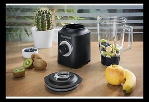 Telefunken Frullatore con Bicchiere Capacit 1.5 Litri 1000 Watt 2 Velocit + Pulse Lame in Acciaio Inox colore Nero / Bianco - M09148