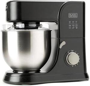 Black & Decker Impastatrice Planetaria Capacit Ciotola 5,2 Litri Potenza 1000 Watt 8 Velocit + Turbo colore Nero - BXKM1001E