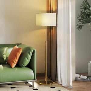 DecHome Lampada da Terra con Telecomando e Luminosit Regolabile 3000K-6000K, Paralume in Tessuto colore Oro